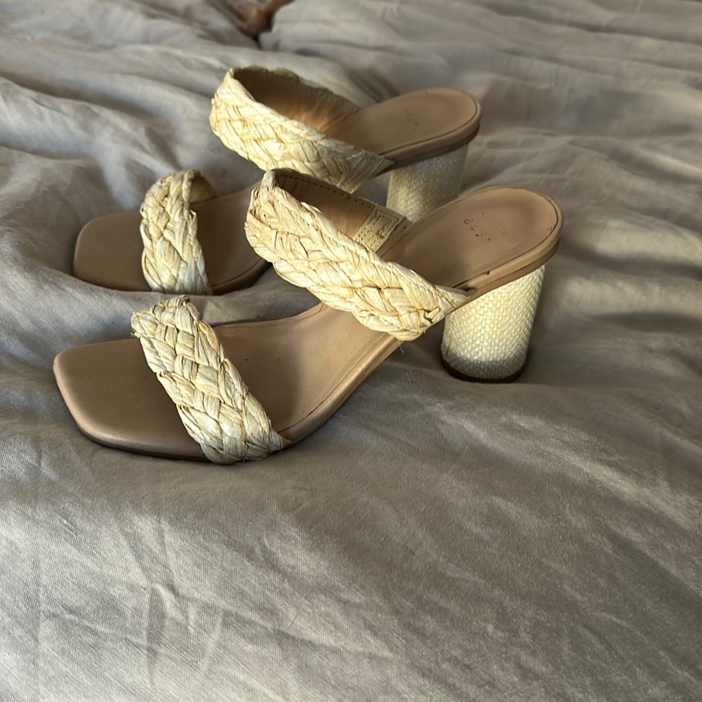 Heeled summer sandals